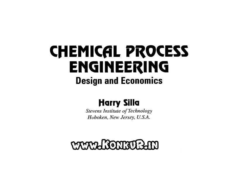 دانلود کتاب مهندسی فرآیندهای شیمیایی ویرایش اول (سال 2003)